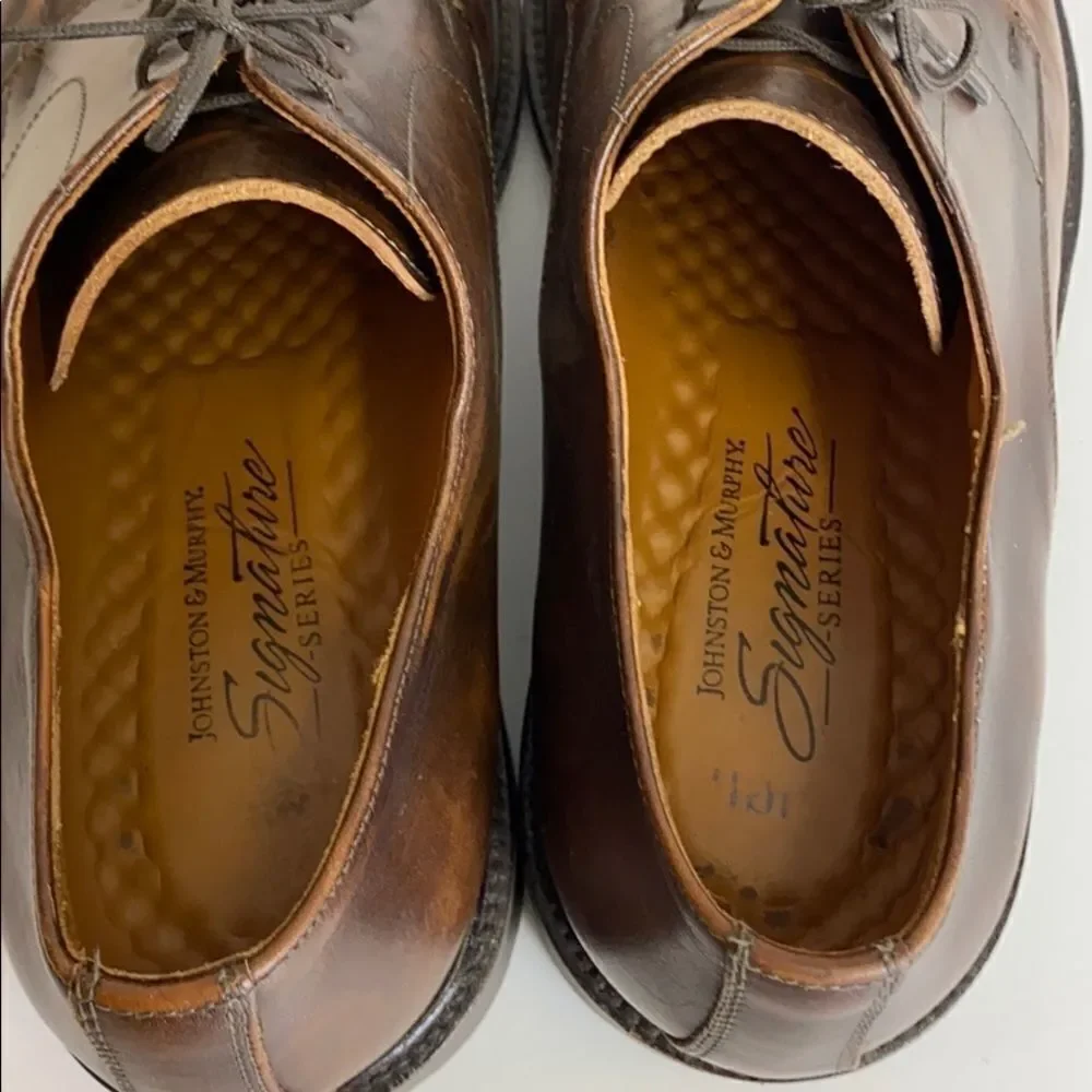 Johnston‎ and Murphy brown signature series oxfords B22B
